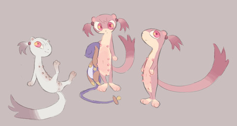 :3 accessory alternate_color anthro anus butt clitoris countershade_torso countershading dipstick_tail feet female fur genitals grey_background hair hair_accessory hairband leg_markings loli long_hair looking_at_viewer markings multi_nipple multicolored_body multicolored_fur multicolored_hair multicolored_tail multiple_angles nipples nude paws pigtails pink_body pink_fur pink_hair pink_markings plushie red_eyes semi-anthro simple_background smile socks_(marking) solo tail tail_markings vulva white_body white_fur white_hair yellow_body yellow_countershading young young_anthro clockstops3am conditional_dnp lilith_(labbit) mammal mustelid musteline stoat true_musteline weasel 2022 digital_drawing_(artwork) digital_media_(artwork) flat_colors hi_res model_sheet