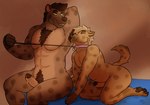 2023 age_difference anthro armpit_fetish armpit_hair armpit_sniffing armpit_worship bodily_fluids body_hair body_worship brother_(lore) brothers_(lore) brown_body brown_fur collar cum dominant duo erection foreskin fur genital_fluids genitals hyena incest_(lore) larger_male leaking_cum leash male male/male mammal markings mature_male muscular muscular_male musk musk_fetish musky_armpit nude older_male penis pickles-hyena precum pubes raised_arm sibling_(lore) size_difference slightly_chubby smaller_male sniffing spots spotted_body spotted_fur sweat sweaty_armpit