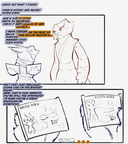 animal_genitalia animal_penis anthro balls barbed_humanoid_penis big_balls biped canine_genitalia canine_penis chart cheek_tuft clothed clothing dialogue duo erection eyebrows eyes_closed facial_tuft genitals grin gynomorph holding_object humanoid_genitalia humanoid_penis hybrid_genitalia hybrid_penis intersex knot larger_gynomorph larger_intersex looking_at_another penile_spines penis penis_chart penis_size_difference sharp_teeth size_difference smaller_gynomorph smaller_intersex smile standing teeth text tuft sabrotiger dreamworks kung_fu_panda master_tigress zhen_(kung_fu_panda) canid canine corsac_fox felid fox mammal pantherine tiger true_fox 2025 comic english_text hi_res spot_color herm_(lore)