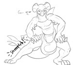 balls big_balls big_bulge big_penis bulge clothing flexing genitals hands_on_legs hands_on_thighs huge_balls huge_bulge huge_penis hyper hyper_balls hyper_bulge hyper_genitalia hyper_penis leg_stretch looking_at_viewer male muscular paws penis solo spread_legs spreading stretched_clothing tail thick_tail tight_underwear underwear conditional_dnp samagthrav2 nintendo pokemon garchomp generation_4_pokemon pokemon_(species) hi_res monochrome