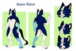 anthro featureless_crotch male nude solo larsmoon snow_wave canid canine canis mammal wolf model_sheet