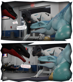 anthro comic_panel dialogue disgusted_face exit_sign feral group gym happy male male/male page_number sex suggestive text trio thatman jinnoaka_(modeler) crimsoft_(thatman) gym_bros_(thatman_23) club_28_(thatman_23) diamond_jack_(thatman_23) inkheart_(thatman_23) spade_(thatman_23) dinosaur interceptor prehistoric_species reptile scalie 3d_(artwork) blender_(artwork) blender_cycles_(artwork) comic digital_media_(artwork) english_text hi_res multiple_scenes signature
