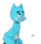 balls cat cub erection feline gumball_watterson male mammal penis plain_background precum ritsbits solo the_amazing_world_of_gumball white_background young
Rating: Explicit
Score: 1
User: Pokelova
Date: January 23, 2014
