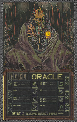 ambiguous_gender bedding blanket body_horror cable detailed_background horror_(theme) looking_at_viewer nightmare_fuel not_furry number science_fiction sitting solo text unusual_anatomy wire plastiboo godhusk oracle_(godhusk) biomechanical humanoid monster vessel_(godhusk) character_name english_text official_art