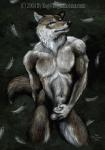 anal anal_masturbation animal_genitalia anthro athletic athletic_anthro athletic_male balls blue_eyes dark feathers finger_in_sheath fingering fingering_self fully_sheathed genitals hand_behind_back hand_on_own_balls holding_balls holding_own_sheath holding_sheath male masturbation pecs raised_tail sheath sheath_fingering sheath_play smile solo tail text unusual_fingering rog_minotaur canid canine canis domestic_dog mammal wolf 2004 portrait three-quarter_portrait url