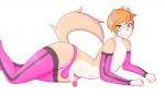 anthro arm_warmers armwear balls biped clothing erection femboy genitals hair leggings legwear male penis simple_background solo meowren ren_(meowren) domestic_cat felid feline felis mammal