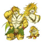 abs anthro bottomwear clothing fur green_eyes hair loincloth long_hair male muscular muscular_anthro muscular_male nipples pecs solo striped_body striped_fur stripes gao_53937056 lifewonders tokyo_afterschool_summoners macan_(tas) felid mammal pantherine tiger 1:1 hi_res