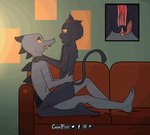 anthro big_clitoris cat_tail clitoris cowgirl_position duo female female/female from_front_position genitals hug on_bottom on_top sex coonfist night_in_the_woods bea_santello mae_borowski felid feline mammal animated hi_res short_playtime