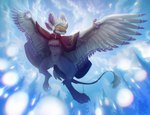 anthro feathers feet male snow snowball solo talons toes gamibri talon_(parrybow) avali hi_res