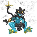 3_toes 5_fingers abs after_transformation all_fours anthro athletic athletic_human athletic_male balls biceps big_balls big_feet big_muscles big_penis black_body black_claws blue_body blue_claws bodily_fluids calf_muscles cheek_tuft claws close-up clothing curled_fingers cursed_object cutaway deltoids dialogue drooling erection facial_tuft feet finger_claws fingers forearm_muscles foreskin genitals glistening glistening_body growth half-erect hand_on_penis hat headgear headwear huge_balls huge_penis human_to_anthro humanoid_genitalia humanoid_penis hunched_over imminent_transformation latex latex_body latex_transformation long_tail male mane markings mid_transformation multicolored_penis muscle_growth muscular muscular_anthro muscular_male narrowed_eyes navel neck_tuft nipples nude open_mouth pawpads paws pecs penis penis_grab plantigrade pupils quads question_mark red_nose red_sclera saggy_balls saliva serratus sharp_teeth shirt simple_background sitting slit_pupils snout solo species_transformation speech_bubble spread_legs spreading striped_arms striped_markings stripes tail tail_tuft teeth text thick_limbs thick_penis toe_claws toes tongue topwear transformation triceps tuft vein veiny_penis wet white_background wide_eyed wristwear yellow_eyes yellow_markings yellow_nipples yellow_pawpads yellow_stripes yellow_tail_tuft yellow_tongue bnanananana nintendo pokemon generation_4_pokemon human latex_creature living_latex luxray mammal pokemon_(species) 2025 absurd_res chinese_description chinese_text hi_res line_art shaded smaller_version_at_source traditional_media_(artwork) translation_request