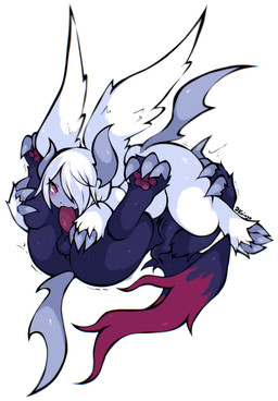 69_position animal_genitalia animal_penis anthro balls black_body black_fur blush bodily_fluids butt canine_genitalia canine_penis claws cunnilingus duo fellatio female female_on_top fur genitals horn looking_at_viewer male male/female on_top oral pawpads penile penis penis_in_mouth red_eyes saliva sex shaking thick_thighs trembling vaginal white_body white_fur wings koivyx nintendo pokemon pokemon_legends_z-a generation_6_pokemon generation_9_pokemon mega_absol mega_absol_z mega_evolution pokemon_(species) absurd_res hi_res