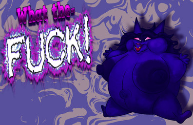 abstract_background angry anthro areola big_areola big_breasts bloated blueberrification blueberry_inflation body_inflation breasts cheek_bulge curly_hair female gynomorph hair huge_breasts hyper hyper_breasts immobile inflation intersex liquid_inflation long_hair navel nude open_mouth outie_navel pointy_ears prick_ears profanity purple_body purple_hair red_eyes red_nose shadow solo text alexis_wasilla alexis_wasilla_(alexis_wasilla) domestic_cat felid feline felis mammal digital_media_(artwork) firealpaca_(artwork) hi_res paint.net_(artwork) shaded
