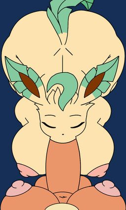 anthro balls big_balls big_breasts big_butt big_penis blowjob_face breasts butt curvy_figure duo eyes_closed fellatio female first_person_view genitals gynomorph gynomorph/female intersex intersex/female kneeling nipples oral penile penis penis_in_mouth pov_blowjob sex thick_thighs voluptuous wide_hips chudnari nintendo pokemon ava_(chudnari) eeveelution flareon generation_1_pokemon generation_4_pokemon leafeon pokemon_(species) 3:5 alpha_channel hi_res