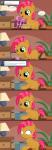 computer electronics female gift holidays shocked smile wings winter jananimations christmas friendship_is_magic hasbro my_little_pony babs_seed_(mlp) earth_pony equid equine horse mammal pony absurd_res comic hi_res