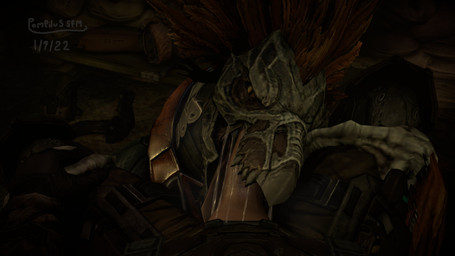 ambiguous_anthro ambiguous_gender ambiguous_on_human ambiguous_penetrated anthro anthro_penetrated armor beak between_legs bodily_fluids brown_body brown_feathers duo feather_hair feathered_crest feathers fellatio first_person_view genitals grey_body grey_scales head_crest headgear helmet human_on_anthro human_penetrating human_penetrating_ambiguous human_penetrating_anthro human_pov interspecies light_body light_skin male male/ambiguous male_human male_on_anthro male_penetrating male_penetrating_ambiguous male_penetrating_anthro male_pov oral penetrating_pov penetration penile penis penis_in_mouth penis_poking_out penis_through_fly pseudo_hair pupils saliva saliva_string scales sex slit_pupils xenophilia yellow_eyes pompilus-sfm halo_(series) microsoft xbox_game_studios alien avian human kig-yar mammal scalie t'vaoan 16:9 3d_(artwork) 4k absurd_res digital_media_(artwork) hi_res widescreen