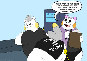 big_butt black_bottomwear black_clothing black_sclera bottomwear buckteeth butt butt_focus check_up clipboard clothing coat dialogue dipstick_tail doctor duo electrical_plug electricity fangs furniture grey_clothing grey_hair grey_markings grey_shirt grey_tail grey_topwear hair head_tuft hotpants inspection lab_coat machine male markings medical multicolored_tail narrowed_eyes open_mouth pen pink_ears pink_markings purple_clothing purple_coat purple_topwear rear_view shirt shorts side_view simple_background smile speech_bubble table tail tail_markings teeth text text_on_bottomwear text_on_clothing topwear tuft twerking white_body white_ears white_eyes wire writing_text yellow_cheeks yellow_tail_tip chonkymouse nintendo no_nut_november pokemon roddel_(chonkymouse) zerek_(chonkymouse) generation_4_pokemon generation_7_pokemon pachirisu pokemon_(species) togedemaru 2025 colored dated digital_media_(artwork) english_description english_text hi_res meme signature watermark