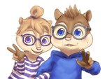 anthro duo female male male/female on_model apluss alvin_and_the_chipmunks alvin_and_the_chipmunks_(live-action) jeanette_miller simon_seville chipmunk ground_squirrel mammal rodent sciurid 4:3