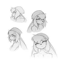 anthro bodily_fluids clothing crying female hat headgear headwear sad solo tears hush_button derby_(mrbuttonboi) lagomorph leporid mammal rabbit hi_res monochrome sketch