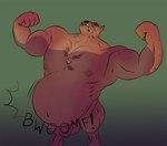 anthro belly belly_expansion belly_overhang daemon_ritus expansion eye_ridges flexing genitals growth male obese overweight penis solo transformation americananomaly_(artist) hanna-barbera scooby-doo:the_movie scooby-doo_(series) scrappy-doo canid canine canis domestic_dog mammal hi_res