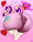 anus big_butt butt cutie_mark equine_anus eyebrows eyelashes female feral half-closed_eyes heart_symbol horn huge_butt looking_at_viewer looking_back narrowed_eyes puffy_anus rear_view solo text wings derpx1 friendship_is_magic hasbro my_little_pony mythology princess_cadance_(mlp) equid equine mammal mythological_creature mythological_equine winged_unicorn 2024 absurd_res digital_media_(artwork) english_text hi_res