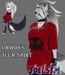 anthro female solo joelsfm helluva_boss loona_(helluva_boss) loona_(wolfgal_w_horns) canid canine canis mammal wolf 3d_(artwork) digital_media_(artwork) hi_res