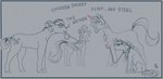 cigarette clothing collar cutie_mark ear_piercing feathered_wings feathers female feral group hair horn larger_female leash male piercing size_difference smaller_female smaller_male smoking tail text topwear unimpressed vest wings stray_prey hasbro my_little_pony mythology acidia_(that1persn) fan_character lucent_(oc) earth_pony equid equine horse mammal mythological_creature mythological_equine pegasus pony unicorn 2025 absurd_res digital_media_(artwork) hi_res