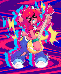 5_fingers >_< alternative_fashion anthro biped black_nose blue_bottomwear blue_clothing blue_pants bottomwear bracelet clothing electric_guitar eyes_closed female female_anthro fingers front_view green_bracelet guitar hair holding_guitar holding_musical_instrument holding_object horn jewelry midriff musical_instrument pants playing_guitar playing_music plucked_string_instrument red_clothing red_hair red_shirt red_topwear shirt solo standing string_instrument tail tan_body tan_skin tan_tail teeth topwear torn_bottomwear torn_clothing torn_pants v-cut white_horn y2k_(fashion) y2k_(graphic_design) jublee parappa_the_rapper sony_corporation sony_interactive_entertainment um_jammer_lammy lammy_lamb bovid caprine mammal sheep 2022 5:6 absurd_res colorful_theme digital_media_(artwork) full-length_portrait hi_res portrait