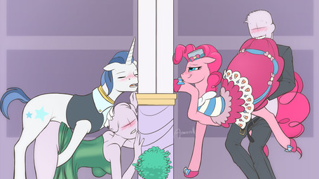 alternative_fashion bestiality blush clothed clothing cutie_mark dress female female_on_feral feral group horn human_on_feral interspecies j-fashion lolita_(fashion) male male/female male_on_feral sex sweet_lolita arareroll friendship_is_magic hasbro my_little_pony mythology anon fan_character pinkie_pie_(mlp) earth_pony equid equine horse human mammal mythological_creature mythological_equine pony unicorn 16:9 2016 digital_media_(artwork) hi_res widescreen