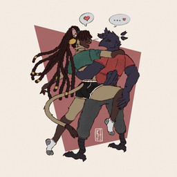 ambiguous_gender anthro clothing dancing duo female footwear holding_person jogging_pants male male/female socks kijifox aubrey_(kijifox) roux_noire roux_noire_(kijifox) avian bird corvid corvus_(genus) crow domestic_cat felid feline felis mammal oscine passerine siamese_cat 1:1 absurd_res hi_res