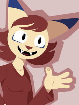 4_fingers anthro black_eyes breasts clothing dipstick_ears ear_markings fangs female fingers hair multicolored_body multicolored_ears open_mouth open_smile pointy_ears red_clothing red_hair red_nose red_shirt red_topwear shirt simple_background smile solo teeth tongue topwear conditional_dnp tangerine_(artist) domestic_cat felid feline felis mammal 2025 3:4 aliasing binary_drawing digital_drawing_(artwork) digital_media_(artwork) half-length_portrait portrait