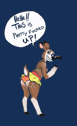 anthro ask_blog bottomwear breasts butt caption clothed clothing colored_edge_panties colored_edge_underwear female heart_eyes heart_symbol hooves nipples panties pattern_bottomwear pattern_clothing pattern_panties pattern_underwear red_clothing red_panties red_underwear simple_background skirt smile solo striped_bottomwear striped_clothing striped_panties striped_underwear stripes tail tail_under_skirt text transparent_background underwear unguligrade upskirt yellow_bottomwear yellow_clothing yellow_panties yellow_skirt yellow_underwear newd dearest_deer deer mammal 2017 alpha_channel english_text