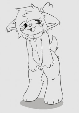 animal_genitalia anthro bodily_fluids collar collar_only ears_down enjoying_the_go eyes_closed feces feces_on_ground feces_pile fur genital_fluids genitals hair looking_at_viewer male male_pooping misleading_thumbnail navel nude nude_anthro nude_male open_mouth open_smile penis pivoted_ears pooping pooping_on_floor precum scatplay sheath simple_background smile solo tail tail_motion tongue tongue_out pamperpupsage 2d_animation animated line_art