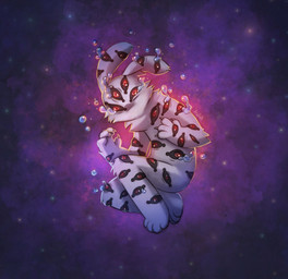 anthro bodily_fluids fullcolor male solo space star tears ekvilion lagomorph leporid mammal monster rabbit full-length_portrait hi_res portrait