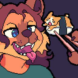 anthro bedroom_eyes blue_eyes bodily_fluids chopsticks clothing drooling duo eating extreme_size_difference food food_fetish food_play forced fur hair half-closed_eyes holding_food holding_object hungry imminent_vore larger_male macro male male/male micro micro_on_sushi mouth_shot narrowed_eyes open_mouth saliva scared seductive simple_background size_difference smaller_male smile sushi tail teeth tongue tongue_out topwear uvula vore clayton_h clayton_(clayton_h) tizzat_(tizzat1894) canid canine canis domestic_dog herding_dog mammal maned_wolf pastoral_dog welsh_corgi 1:1 digital_drawing_(artwork) digital_media_(artwork) ibispaint_(artwork) pixel_(artwork)