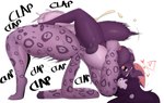 5_fingers abdominal_bulge ahegao ambiguous_penetration anthro areola balls bent_spoon_position biceps big_balls big_breasts big_butt big_penis bodily_fluids breasts butt butt_squish clenched_teeth cum cum_inside digitigrade dipstick_ears duo ear_markings eye_roll feet female female_penetrated fingers from_behind_position fur genital_fluids genitals gynomorph gynomorph/female gynomorph_penetrating gynomorph_penetrating_female hair hair_over_eyes heart_symbol huge_balls huge_breasts huge_penis intersex intersex/female intersex_penetrating intersex_penetrating_female leaking_cum long_hair looking_pleasured markings multicolored_ears muscular muscular_intersex nipples nude onomatopoeia penetration penile penile_penetration penis purple_body purple_fur purple_hair saliva saliva_string sex side_view simple_background size_difference sound_effects spots spotted_body spotted_fur spotted_markings spotted_tail squish sweat sweaty_arms sweaty_legs tail tail_markings teeth text thick_thighs white_background wide_hips blazethefox janine_(icycoldfox) lacy_(blazethefox) bat felid mammal pantherine snow_leopard 2024 hi_res