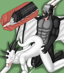 anal anal_penetration anthro anthro_on_anthro balls blush bodily_fluids butt butt_grab cum cum_inside cumshot duo ejaculation erection from_behind_position genital_fluids genitals grey_eyes hand_on_butt internal male male/male male_penetrated male_penetrating male_penetrating_male orgasm penetration penis sex tail year yellow_eyes senphyro mythology othellodrake senphyro_(character) velodia dragon mythological_creature mythological_scalie scalie 2010 dated hi_res signature
