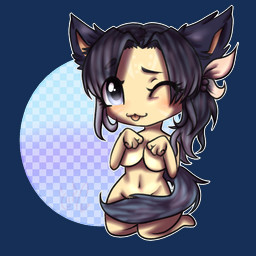 accessory chibi female hair_accessory one_eye_closed solo suggestive teasing tongue tongue_out wink unknown_artist final_fantasy final_fantasy_xiv square_enix fiera_tempest animal_humanoid cat_humanoid felid felid_humanoid feline feline_humanoid humanoid mammal mammal_humanoid miqo'te 1:1 alpha_channel
