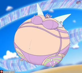 belly belly_expansion big_belly big_breasts body_inflation breast_expansion breasts clothed clothing expansion female huge_belly huge_breasts hyper hyper_belly hyper_breasts hyper_inflation immobile inflation insect_wings not_furry round_body solo spherical_inflation wings sxdeluxe bandai_namco digimon digimon_(species) humanoid kazemon 2023