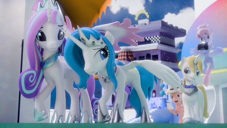 background_ponies blue_eyes blue_mane blue_tail bow_tie camera canterlot clothing costume crown cutie_mark equestria eyelashes feathered_wings feathers female furgonomics gem gold_mane gold_tail group hat headgear headwear hoofwear horn jewelry lips male mane multicolored_mane multicolored_tail nervous orange_eyes pink_body purple_body purple_eyes purple_mane regalia standing tail uncomfortable unicorn_horn walking white_body wings foxventus friendship_is_magic hasbro my_little_pony mythology flurry_heart_(mlp) prince_blueblood_(mlp) princess_zephyr_(captain_tyler) zephyr_de_luca_(captain_tyler) equid equine horse mammal mythological_creature mythological_equine pegasus pony unicorn winged_unicorn 16:9 4k absurd_res hi_res widescreen sibling_(lore) sister_(lore) sisters_(lore)