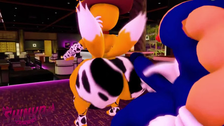 anal anal_penetration animal_print anthro anthro_on_anthro anthro_on_bottom anthro_on_top anthro_penetrated anthro_penetrating anthro_penetrating_anthro anthro_penetrating_male ass_clapping ball_slap balls bedroom_eyes big_balls big_butt big_muscles big_pecs big_penis bouncing_balls bouncing_butt bulge butt clothing cow_print cow_print_elbow_gloves cow_print_legwear cowboy_hat detailed_bulge duo erection femboy from_front_position genitals giggling hand_on_penis hat headgear headwear huge_butt kerchief laugh looking_back looking_pleasured male male/male male_on_bottom male_on_top male_penetrated male_penetrating male_penetrating_anthro male_penetrating_male masturbation moan multiple_angles multiple_positions muscular muscular_male music narrowed_eyes nightclub nipples on_bottom on_top pecs penetration penile penile_masturbation penile_penetration penis penis_in_ass seductive sex slap small_balls small_penis smile smug_grin sound_effects thick_thighs twerking shinyagaia sound_warning hiroshisan_(modeler) opennsfwsp_(sfx) opennsfwsp_(va) sega sonic_the_hedgehog_(series) miles_prower sonic_the_hedgehog canid canine eulipotyphlan fox hedgehog mammal red_fox true_fox 16:9 3d_(artwork) 3d_animation animated digital_media_(artwork) long_playtime sound webm widescreen