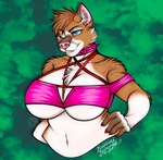 anthro big_breasts bikini breasts clothing female female_anthro overweight solo swimwear two-piece_swimsuit under_boob thehuntingwolf lexi_(hydrosdagazelle) akita canid canine canis domestic_dog husky mammal nordic_sled_dog shiba_inu spitz absurd_res hi_res sketch