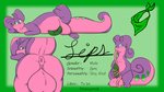 anthro anus balls big_balls feral genitals huge_balls hyper hyper_balls hyper_genitalia male puffy_anus shy solo stated_homosexuality stated_sexuality tail text jesse_the_dragon nintendo pokemon lips_(soursylveon) generation_6_pokemon goodra pokemon_(species) 16:9 english_text hi_res model_sheet widescreen