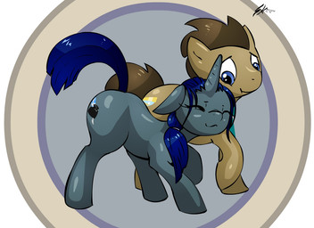 2014 blue_eyes blue_hair brown_eyes brown_fur cutie_mark doctor_whooves_(mlp) duo equine eyes_closed female feral friendship_is_magic fur hair horn horse male mammal my_little_pony original_character pony shinekolt standing straight unicorn
Rating: Safe
Score: 1
User: lemongrab
Date: April 18, 2014
