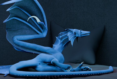 5_toes anus bedroom bedroom_eyes bioluminescence blue_body butt claws feet female feral frill_(anatomy) genitals glowing long_neck long_tail membrane_(anatomy) membranous_frill membranous_wings narrowed_eyes open_mouth pose raised_wings seductive side_eye_at_viewer snout solo tail toe_claws toes vulva wing_claws wings varell european_mythology mythology vylara_(rygeldragon2026) dragon mythological_creature mythological_scalie scalie western_dragon wyvern 3d_(artwork) blender_(artwork) digital_media_(artwork) hi_res pinup