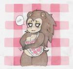 animal_crossing breasts chubby cleavage clothed clothing dialog hedgehog mammal nintendo rodent sable_able simple_background slit_eyes smutbunny text thick_thighs video_games
Rating: Questionable
Score: 2
User: SmutBunny
Date: March 18, 2014