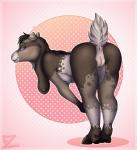 anthro anus bending breasts butt female genitals hooves pussy slightly_chubby solo zelendur evelyn_(zelendur) bovid caprine goat mammal absurd_res hi_res