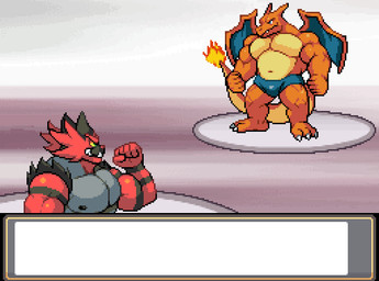 anthro balls barazoku belly big_balls big_muscles big_penis blinking body_size_growth bottomwear bulge butt city claws clothed clothing dialogue_box duo erection extreme_size_difference feet foot_crush foot_fetish foot_focus gameplay_mechanics genitals growth gui heart_symbol huge_muscles humanoid_genitalia humanoid_penis macro male manly muscle_growth musclegut muscular muscular_anthro muscular_male navel nipples pecs penis pokemon_battle pokemon_move shocked size_difference size_transformation text throbbing throbbing_penis toe_claws topless topless_male torn_bottomwear torn_clothing torn_thong transformation wings veejaybees nintendo pokemon charizard generation_1_pokemon generation_7_pokemon generation_8_pokemon gigantamax_charizard gigantamax_pokemon incineroar pokemon_(species) 2025 animated digital_media_(artwork) english_text pixel_(artwork) pixel_animation