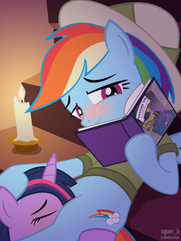 2012 anus black_hair blush book clothing cosplay cum cunnilingus cutie_mark daring_do_(mlp) equine female feral friendship_is_magic hair hat horn horse lesbian licking long_hair multi-colored_hair my_little_pony oral oral_sex pegasus penetration pony purple_eyes purple_hair pussy rainbow_dash_(mlp) rainbow_hair sex shirt syoee_b tentacles tongue twilight_sparkle_(mlp) unicorn vaginal vaginal_penetration wings
Rating: Explicit
Score: 40
User: Shujin
Date: February 23, 2012