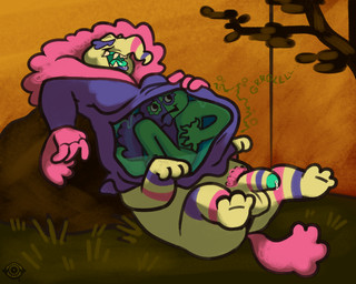 abdominal_bulge bodily_fluids dripping drooling duo forced genital_fluids genitals humanoid_genitalia humanoid_penis humanoid_prey internal male male/male male_prey onomatopoeia oral_vore organs overweight overweight_male overweight_pred overweight_taur penis precum precum_drip pubes reclining rumbling_stomach saliva saliva_string sound_effects stomach stomach_acid struggling struggling_prey taur_pred text unwilling_prey vore analog_vorer garten_of_banban bittergiggle clay_creature humanoid monster monstrous_humanoid taur 5:4 hi_res