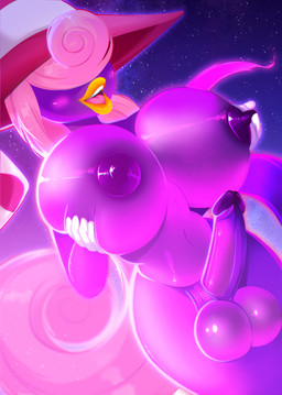 areola balls big_breasts big_penis blush breasts clothed clothed_gynomorph clothed_humanoid clothed_intersex clothing erection genitals ghost_tail gloves gynomorph hair hand_on_breast handwear hat headgear headwear holding_breast huge_breasts humanoid_genitalia humanoid_penis intersex legless lips mostly_nude mostly_nude_gynomorph mostly_nude_humanoid mostly_nude_intersex navel nipple_fetish nipple_play nipples not_furry nude open_mouth penis pink_hair purple_body simple_background smile solo tongue white_clothing white_gloves white_handwear wide_hips yellow_lips gaiki mario_bros nintendo paper_mario vivian_(mario) ghost humanoid shadow_siren spirit 2021 absurd_res digital_media_(artwork) digital_painting_(artwork) hi_res painting_(artwork) trans_(lore) trans_woman_(lore)